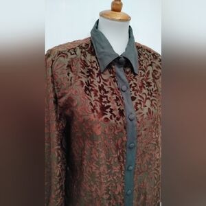 NASH CUT VELVET BLOUSE